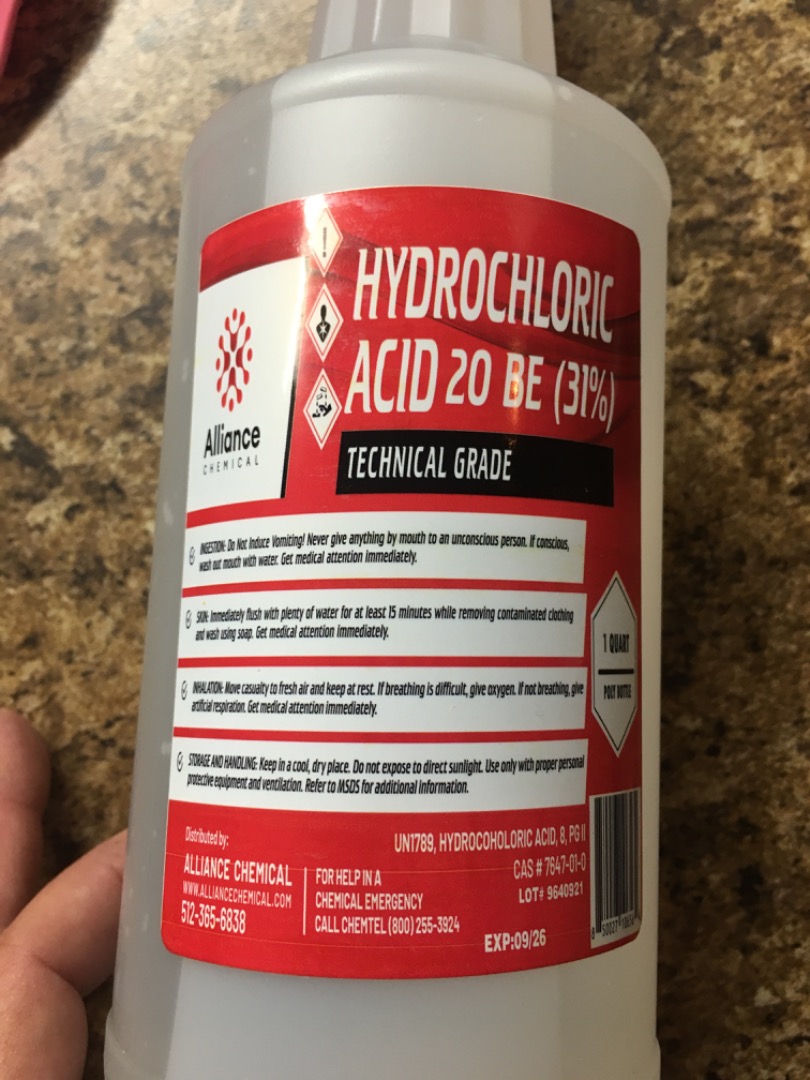 What type of Hydrochloric Acid to use as activator? MMSFORUM MMS
